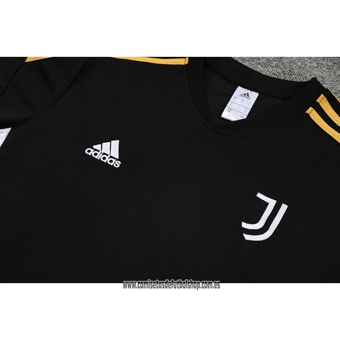 Chandal del Juventus 22-23 Manga Corta Negro - Pantalon Corto